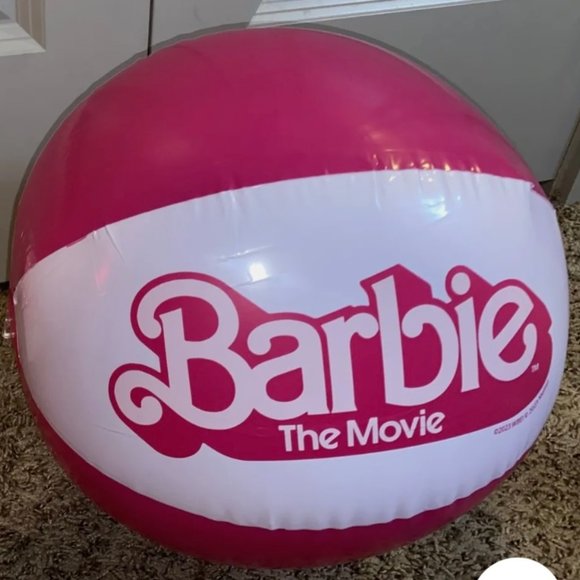 BARBIE PINK BEACH BALL - Picture 1 of 3